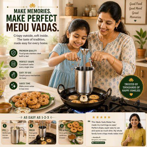 Stainless Steel Medu Vada Maker | 50% OFF Today